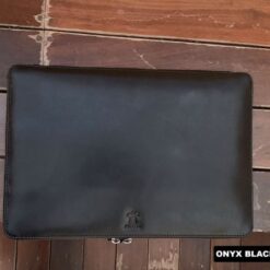 Handmade Leather Laptop Sleeve Case - MacBook, HP, Dell, Lenovo, ASUS - 12-17 Inch + Document Pocket