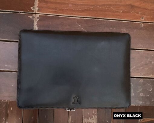 Handmade Leather Laptop Sleeve Case - MacBook, HP, Dell, Lenovo, ASUS - 12-17 Inch + Document Pocket