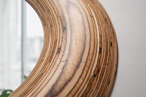 Handmade Wooden Raindrop Mirror - Unique Wall Decor, Christmas Item & Home Accent - Image 3