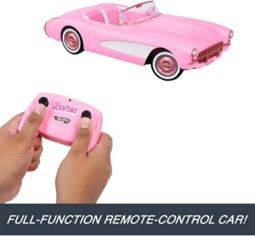 Hot Wheels Barbie RC Corvette Movie Car - Full Function Remote Control - Holds 2 Dolls - Image 4