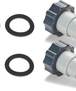 Intex Pool Hose Adapter (2-Pack) - 1.5" & 1.25" Threaded to Clamp - Filter Pump & Salt System Conversion