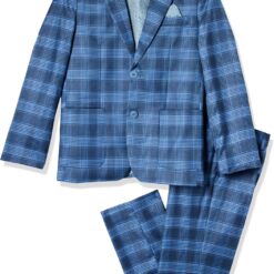 Isaac Mizrahi Boys' Slim Fit Check Suit - Stylish Kids' Formal Wear