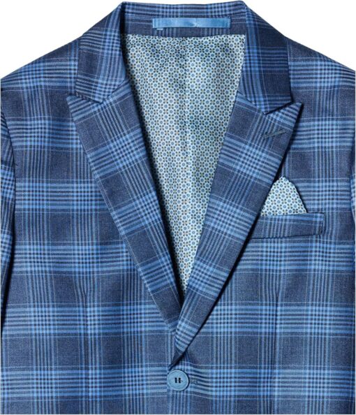 Isaac Mizrahi Boys' Slim Fit Check Suit - Stylish Kids' Formal Wear - Image 3