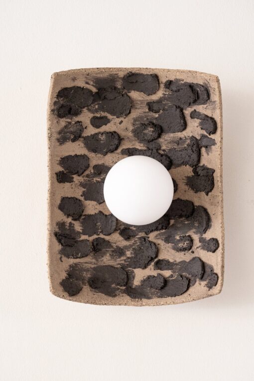 Japandi Ceramic Wall Sconce - Handmade Modern Wasabi Lamp - Bathroom & Home Decor - Image 4