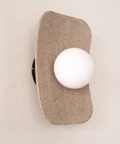 Japandi Ceramic Wall Sconce - Wabi Sabi Minimalist Wall Lamp - Handmade Lighting - Home Decor Item