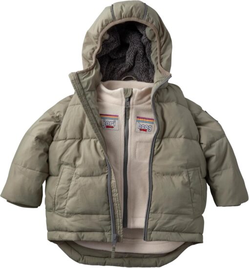 Jariboog 3-in-1 Kids Winter Car Seat Coat - Toddler Jacket with Removable Vest - Boys & Girls