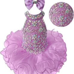 Jenniferwu Handmade Beaded Pageant Dress - Toddler & Baby Girl Princess Gown