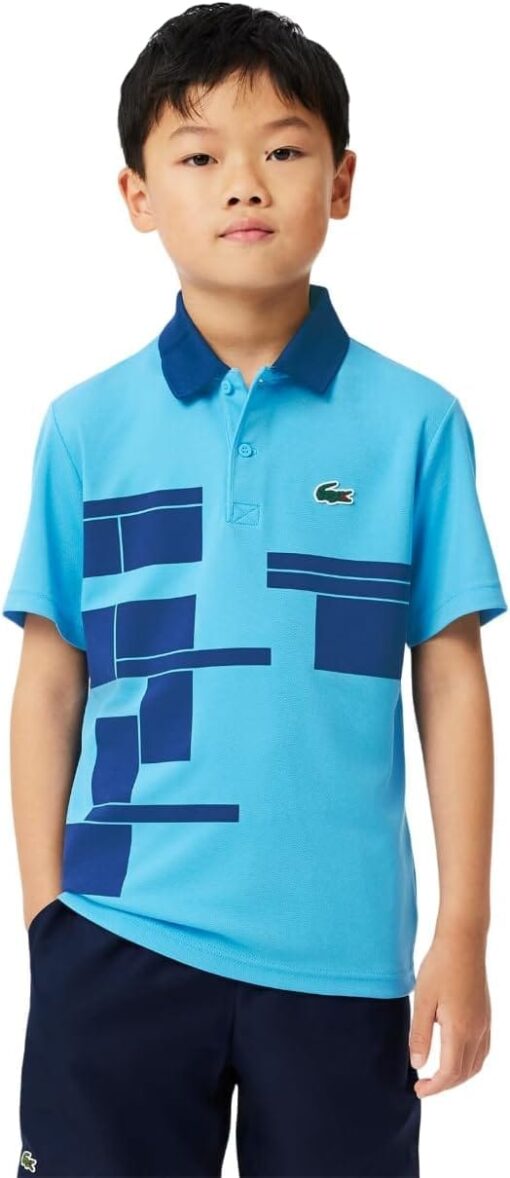 Lacoste Boys' Novak Djokovic Tennis Polo Shirt - Performance & Style