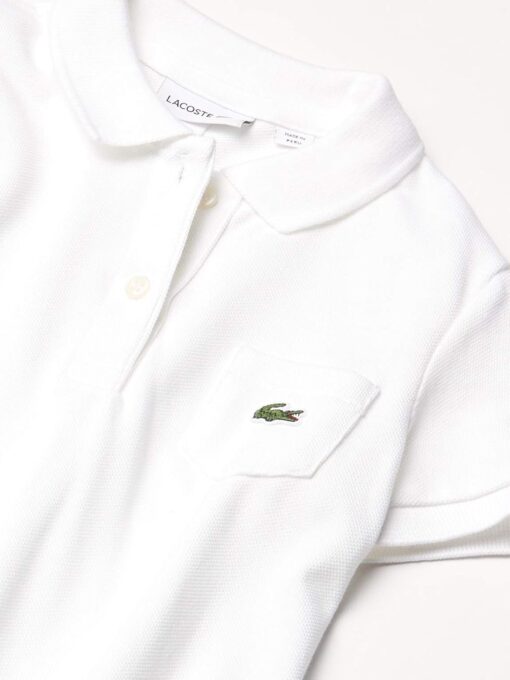 Lacoste Girls' Cotton Piqu? Polo Dress - Classic Fit, Sizes 2T-16 - School Uniform Approved - Image 3
