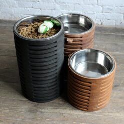 Large Elevated Dog Bowl Stand for Giant Breeds - Raised Feeder with Big Bowls