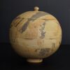 Large Yellow Ceramic Vase - Vintage Rustic Flower Pot for Living Room Decor - Ethnic Pottery Tall Vase