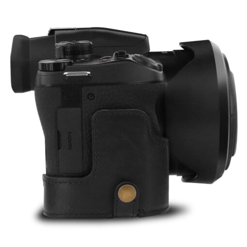 Leather Camera Case for Leica V-Lux 5 & Panasonic Lumix DC-FZ1000 II - Premium Protection - Image 4
