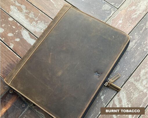 Leather Laptop Organizer Case - Fits 13-17" MacBook, HP, Dell - Document Pocket Portfolio - Image 4