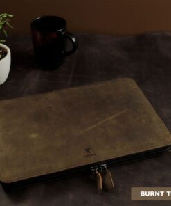 Leather Laptop Sleeve Case Bag - MacBook, HP, Dell, Lenovo, ASUS - 12-17 Inch - Document Pocket