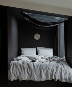 Light Grey Linen Bedding Set - 100% Organic Flax - Queen King Twin Sizes