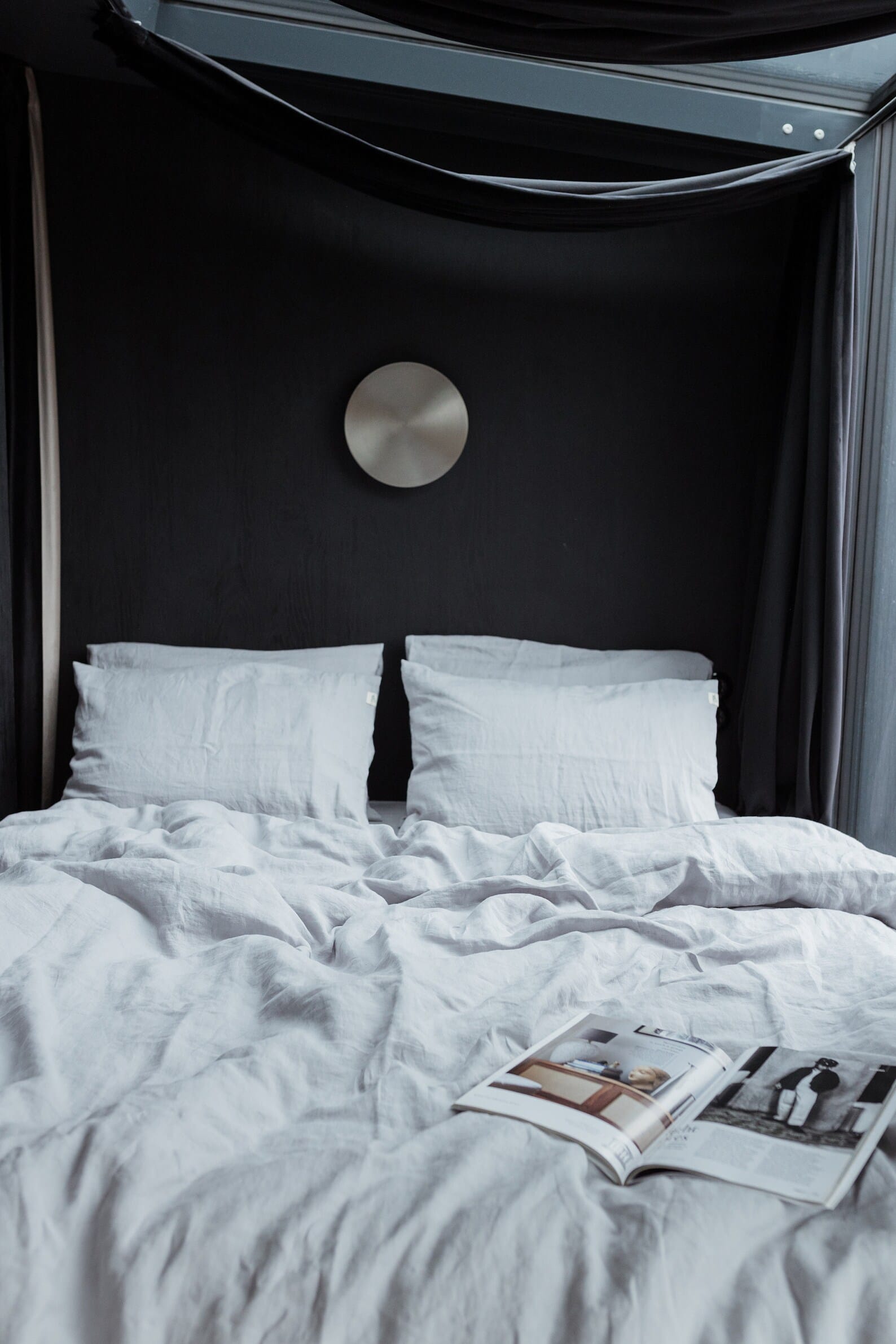 Light Grey Linen Bedding Set - 100% Organic Flax - Queen King Twin Sizes - Image 3