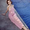 Linen Slip Dress Women's Open Back Maxi Summer Cotton Dress