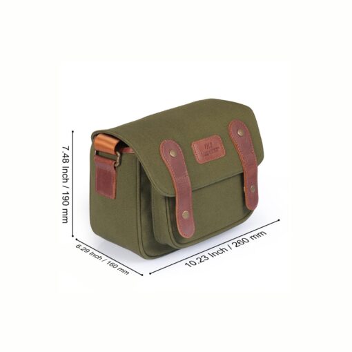 MegaGear Sequoia Canvas Camera Bag for DSLR/SLR Mirrorless Cameras - Canon, Nikon, Sony + Lenses - Image 6