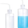 Mkono 2-Pack Watering Cans - Small & Medium Squeeze Bottles for Succulents & Flowers - 250ml & 500ml - White