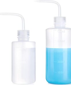 Mkono 2-Pack Watering Cans - Small & Medium Squeeze Bottles for Succulents & Flowers - 250ml & 500ml - White