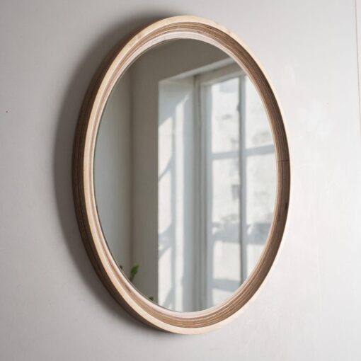 Modern Round Wall Mirror - Aesthetic Home Decor, Bedroom & Christmas Item for Her - Image 4
