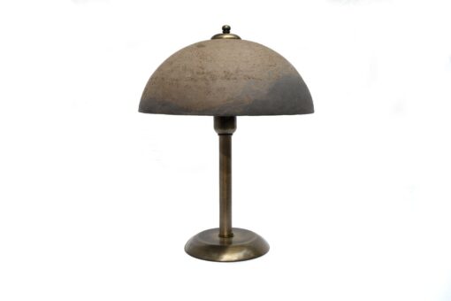 Mushroom Lamp Ceramic Bedside Table Lamp - Mid Century Modern Pottery Desk Light - Brown Abstract Pedestal Chandelier - Image 2