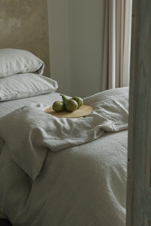 Natural Linen Bedding Set - Organic Flax Comforter Cover & Pillowcases - Queen King Twin - Image 2