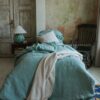 Ocean Mint Linen Bedding Set - Handmade Flax Duvet Cover & Pillowcases - Queen King Twin Double