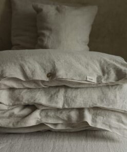 Organic Linen Duvet Cover - 100% Natural Stone Washed Bedding - Custom Size & Color