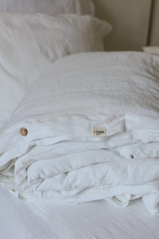 Organic Linen Duvet Cover - 100% Natural Stone Washed Bedding - Custom Size & Color - Image 4