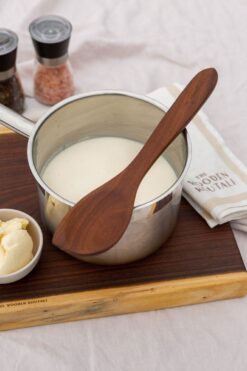 Papou's Pot Stirrer - Left Handed Wooden Spatula - Greek Cooking Utensil - Olive Wood Kitchen Tool