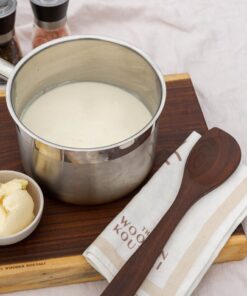 Papou's Pot Stirrer - Right Handed Wooden Spurtle - Authentic Greek Kitchen Tool - Olive Wood Cooking Utensil