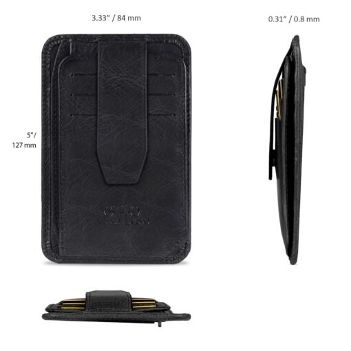 Personalized Leather Card Holder Wallet - Minimalist, Handcrafted, Custom Engraved - Image 5