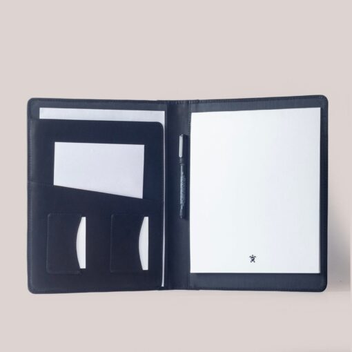 Personalized Leather Padfolio A4 - Custom Business Folder Notepad Holder - Engraved Item - Image 5