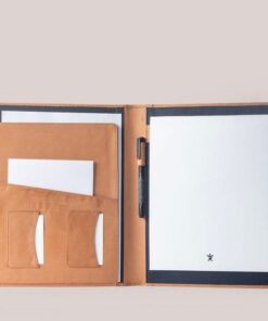 Personalized Leather Padfolio A4 - Custom Business Folder Notepad Holder - Engraved Item