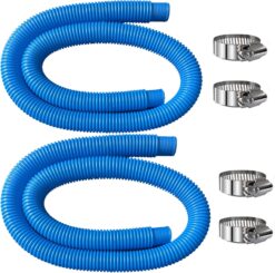 Pool Hoses 1.25" x 59" for Intex Filter Pump 607/603/637 - 2 Pack with Clamps - Above Ground Pool Replacement Hose