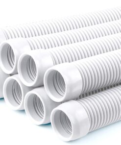 POOLWHALE 1.5" x 8' Pool Vacuum Hose Replacement - Heavy Duty Spa Cleaner Hose