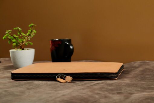 Premium Leather Sleeve Case for Dell XPS 13, 14, 15, 17 & XPS 13 Plus - Folio Cover with Document Pocket - Image 4