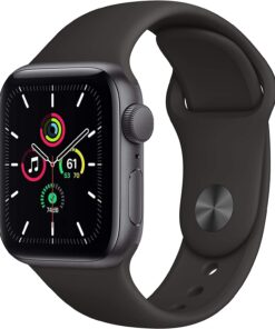 Renewed Apple Watch SE 40mm Space Gray - Black Sport Band (GPS) - Excellent Condition