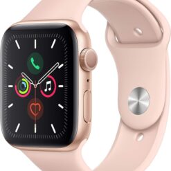 Renewed Apple Watch Series 5 (GPS, 40mm) Gold Aluminum - Pink Sand Sport Band