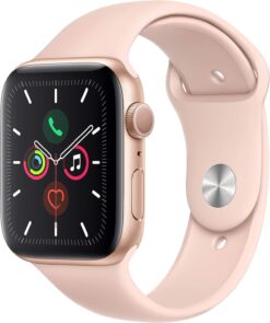 Renewed Apple Watch Series 5 (GPS, 40mm) Gold Aluminum - Pink Sand Sport Band