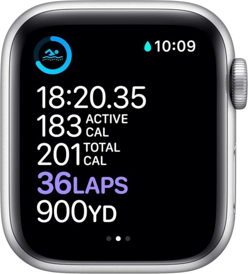 Renewed Apple Watch Series 6 (GPS + Cellular) 40mm Silver Stainless Steel - White Sport Band - Image 4