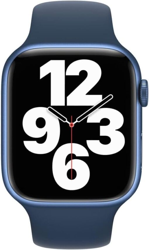 Renewed Apple Watch Series 7 (GPS + Cellular) 45mm Blue Aluminum - Abyss Blue Sport Band - Image 2