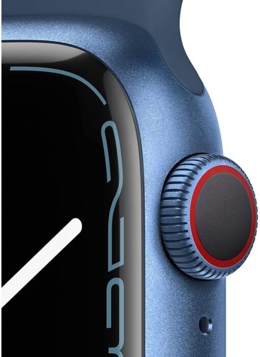 Renewed Apple Watch Series 7 (GPS + Cellular) 45mm Blue Aluminum - Abyss Blue Sport Band - Image 3