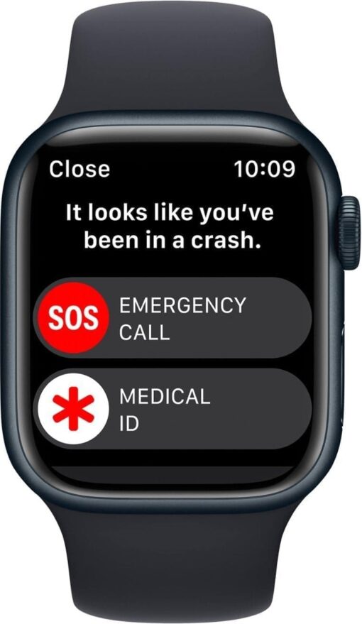 Renewed Apple Watch Series 8 GPS 41mm Midnight Aluminum - Midnight Sport Band M/L - Image 4