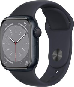 Renewed Apple Watch Series 8 GPS 41mm Midnight Aluminum - Midnight Sport Band M/L