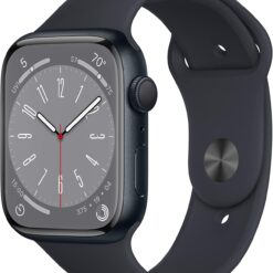 Renewed Apple Watch Series 8 GPS 45mm Midnight Aluminum - Midnight Sport Band (M/L)