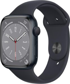 Renewed Apple Watch Series 8 GPS 45mm Midnight Aluminum - Midnight Sport Band (M/L)