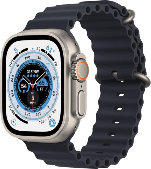 Renewed Apple Watch Ultra 49mm Titanium GPS Cellular - Midnight Ocean Band