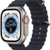 Renewed Apple Watch Ultra 49mm Titanium GPS Cellular - Midnight Ocean Band (Excellent Condition)